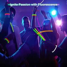 100 piezas de varitas luminosas para decoración de fiestas, conciertos, bares, bailes, decoración de ambiente, artículos para fiestas DIY - color - Ver 3