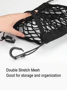 Car Inter-Seat Storage Mesh Pockets Car Seat Seat Back Organizer Shelves Hanging Bag - Multicolor - View 4