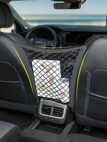 Car Inter-Seat Storage Mesh Pockets Car Seat Seat Back Organizer Shelves Hanging Bag - Multicolor - View 6