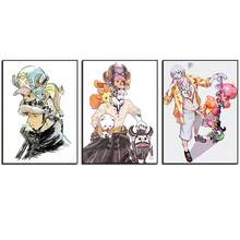 ONE PIECE 3 Pcs Popular Wall Art Anime One PiecLAW&CHOPPER, Nico Robin ,BROOK,USOPP Room Decor Aesthetic, Kit Kawaii Wall Decor, Anime Stuff For Manga Panels ( Unframed)
