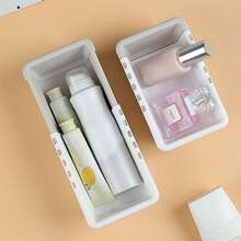 1pc Creative Expandable Drawers Style Organizer Box, Plastic Storage Box For Stationery, Cosmetics & Misc, Back To School