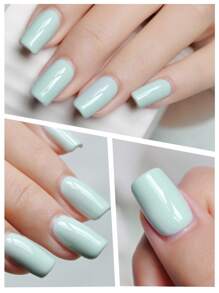 FRESCOBALDI 1PC 6ml Mint Green Nail Polish Gel Popular Color Solid Color Daily Nail Salon Set For Spring And Summer