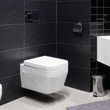 Vandise Toilet Seats SquareShaped With Soft-Closing Mechanism Quick-Release Function, Hygienic Toilet Seat Made Of Antibacterial, Scratch-Resistant, Easy Installation White Soft Close Square Toilet Seat With Quick Release, Simple Top Fixing, Anti-Bacterial Toilet Seats White With 360° Adjustable Stainless Hinges - White - View 9