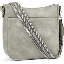 Bolsos cruzados para mujer BOSTANTEN de piel vegana, bolsos de hombro tipo hobo con correa de hombro ancha