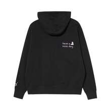 Puma 青春洋溢大Logo印花女士休闲针织套头黑色卫衣 - 黑色 - 查看 2