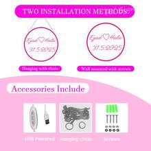 客製化霓虹燈房飾、婚禮霓虹燈、婚禮裝飾、雕刻藝術燈牌、USB LED燈牌、臥室酒吧裝飾發光燈牌、客製化LED燈牌 - circular 42cm *42cm - 查看 5