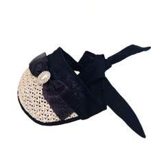 New Spring/Summer Pet Lace Sunhat, Black Bow/White Lace Edge Styles Available, Suitable For Medium And Small Dogs Like Poodle, Bichon Frise, Also For Medium And Small Cats Like Ragdoll, Siamese, Devon Rex