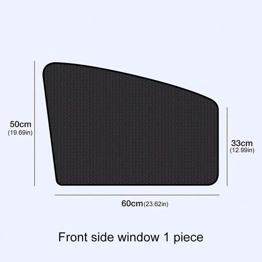 Magnetic Car Side Window Sun Shade With Small Hole Auto Black UV Protection Film Auto Window Curtain Window Mesh Sunshade Cover