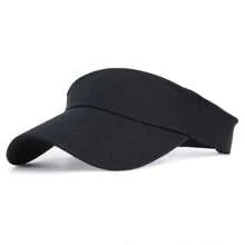 1 pezzo Visiera da baseball con parte superiore aperta, unisex, per protezione solare e sport all'aperto