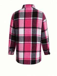 Women Long Sleeve Flannel Plaid Shirts Casual Button Down Shirt Cardigan  New Year And Valentine Day Outfits