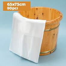 10/80pcs Disposable Foot Bath Liners, Portable Foot Bath Basin Bags, Plastic Foot Spa Bags, Thin Large Size Foot Bath Liners, Disposable Foot Spa Liners, Suitable For Foot Spa, Hotel, Home Use, Foot Care Tools, Foot Bath Basin And Spa Accessories, Travel Foot Bath Basin Bags - Clear - View 14