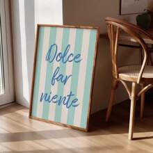 Tres carteles con letras simples, arte de pared moderno y de moda, decoración de habitación para niñas, arte de pared lindo, adecuado para dormitorios, salas de estar, regalos para amigos, pinturas con marco interior