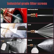 High Pressure Car Washer Machine, High Pressure Cleaner Car, Adjustable Water Type, Self-Priming Design, 240W High Power, For Car Detailing, Fence, Floor Cleaning & Watering