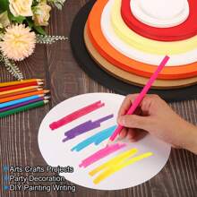 Round Cardboard Paper, Blank Disc Circles Slices For Party Decorations DIY Craft Arts Drawing Painting Writing