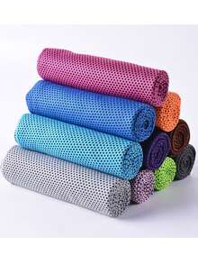 1pc Cooling Towel, Outdoor Sweat-Absorbing Chill Towel, Quick Dry Yoga Chilling Towel With Cooling Fabric - Multicolor - View 3
