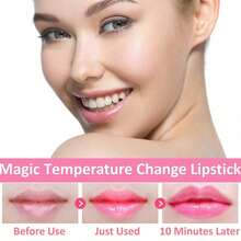 A Set Of Huahua Fruit Juice Lipstick, Which Can Provide Moisture And Lasting Nutrition As The Temperature Changes, Accompanied By A Magic Color Changing Lip Glaze 3Pcs - 彩色 - 查看 5