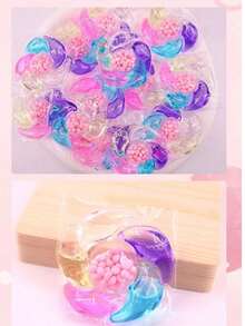 100 件六合一洗衣粉、洗衣液、凝胶胶囊 - 持久留香、抗菌、除尘螨、去污、织物柔顺剂、洗衣液 - 彩色 - 查看 9