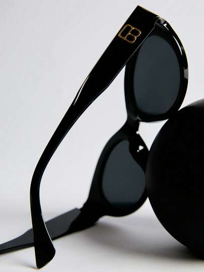 Number Decor Oval Frame Sunglasses Sun Protection Women's Sunglasses Sunglasses Beach Sun Glasses Beach Accessories For Women Sun Glasses Sunglasses Shades Winter Gifts