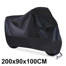 Motorcycle Cover Waterproof All Season Dustproof UV Protective Outdoor Indoor Scooter 190T Wear-Resistant Fabric Motorbike Cover