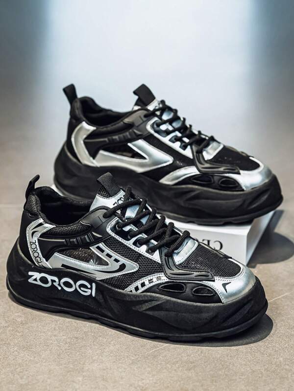 Men's Casual Sports Shoes 2025 New Summer Knitted Mesh Breathable Sweat-Absorbing Odor-Resistant Low-Top Round Toe Lace-Up Soft Bottom Lightweight Comfortable Men's Sneakers, Thick Sole Anti-Slip Wear-Resistant Hollow Breathable Men's Frame Shoes, Outdoor Soft Comfortable Men's Sports Sandals