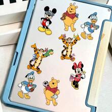 Disney 8PCS Original Cartoon Face Swap Stickers - Waterproof PVC Decals For Phone Case & Skateboard Decor (Disney-Inspired Non-Infringement Design), School Supplies,Back To School