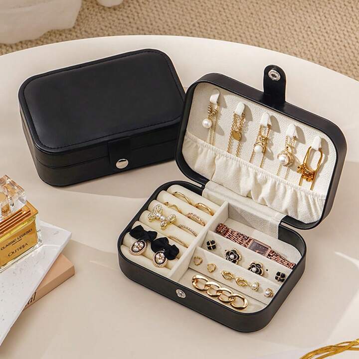 CASEGRACE 1個 レクタングルPUレザージュエリーボックス