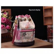 Graffiti Women's Bag 2025 New Large Capacity Crossbody Bag Women's Shoulder Bucket Bags - 玫紅色 - 查看 2