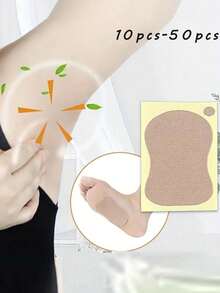 10/20/30/50pcs Disposable Breathable Sweat-Absorbing Pads, Sports Sweat Pads, Ultra-Thin Breathable Invisible Sweat Pads, Unisex Lightweight Invisible Sweat-Absorbing Odor-Proof Elastic Pads, Gourd-Shaped Underarm Sweat Pads, Dress Sweat Pads, Sweat & Odor Eliminating Pads, Suitable For Travel, Sports, Outdoor, Summer, Stickers, Back To School Supplies - Multicolor - View 7