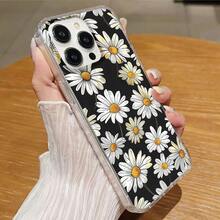 This Stylish Phone Case Does Not Include A Lanyard Or Stand. The Daisy Phone Case, Decorated With Hand-Drawn Flowers And Vibrant Colors, Is Suitable For IPhone 16, 15, 14, 13, 12, And 11 Pro Models. Made Of TPU Material, It Offers Shockproof Protection. Perfect For Family, Friends, Children, Birthdays, Spring, Holidays, Boyfriends, Girlfriends, And Valentine's Day Gifts. - 無色 - 查看 4