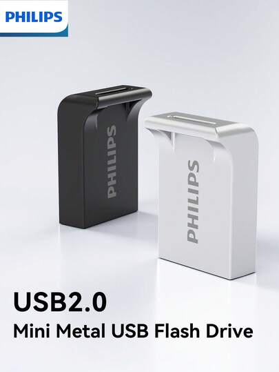 PHILIPS محرك أقراص فلاش USB 2.0 فيليبس، متعدد السعات، متاح بخيارين لونيين، متوافق على نطاق واسع مع مجموعة متنوعة من الأجهزة الإلكترونية، توصيل وتشغيل، محرك اسطوانات صغير وسهل الحمل، لجعل حياتك والعمل أكثر راحة