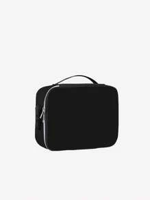 1pc Digital Storage Bag Camera Data Cable Usb Data Pack Large Capacity Password Lock Anti-Theft Travel Bag, Travel Portable Portable Lightweight Travel Supplies, Three Colors Optional, Meet Storage Needs, Hook And Loop Partitions Free Separation Flexible Combination Reasonable Use Of Internal Space, Suitable For Daily Use