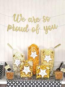 1pc Congratulations Party Banners Graduation Theme Party Decor Hanging Flag - Multicolor - View 6