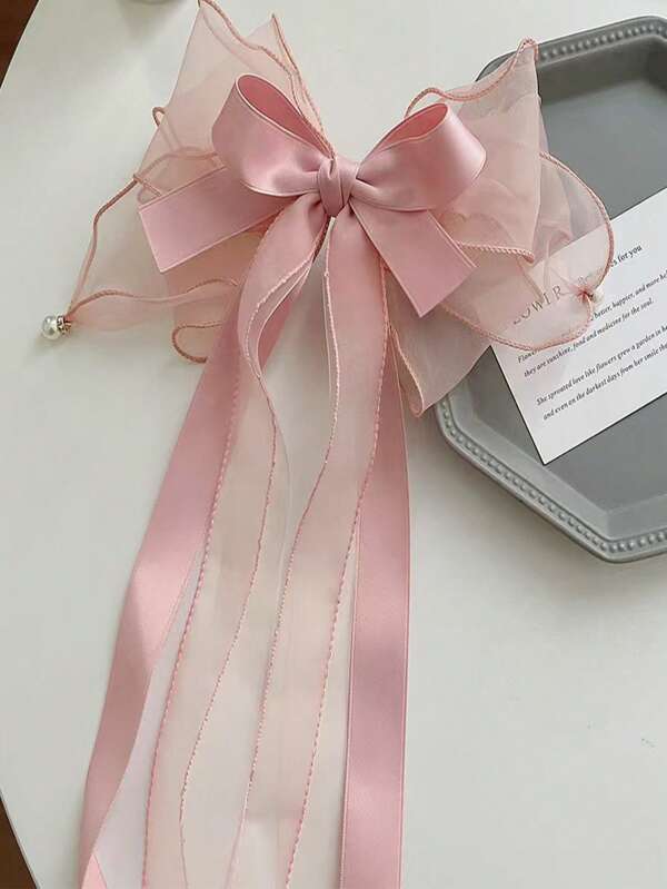 1 PC Long Ribbon Tape Bow Hair Clips For Women And Girls Hair Band Headband Turban Headband Sweatband