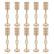 YUNRUX Wedding Flower Stand, 10Pcs Flower Vases For Centerpieces, Wedding Decoration For Tables Summer Birthday Gifts Beach Back To School School Supplies Room Decor - 10Pcs - Übersicht 6