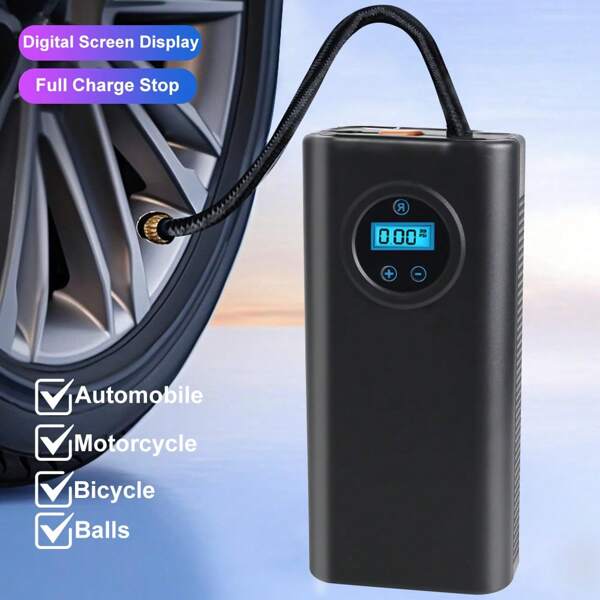 Car Electrical Air Pump Wireless Tire Inflation Pump For Car Mounted Motorcycle Bicycle Ball Auto Inflator Air Compressor