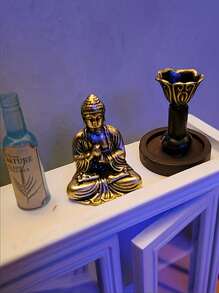 1 Pièce Mini Ornement De Sakyamuni En Laiton Pur: Ajoutez Une Touche De Zen À Votre Décoration Intérieure (certaines Parties Sont Envoyées Au Hasard)