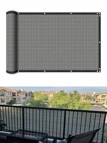 Verschlüsselter gewebter Balkon Sichtschutzschirm, Außen Beschattungs Trennwand, Schnellmontage Umrandung für Pavillon/Flur/Hof, UV-beständiges Design mit verstärkten Ringen, Terrassen/Hof Sonnenschutzvorhang, inklusive professionellem Montagezubehör, einzeln verkauft