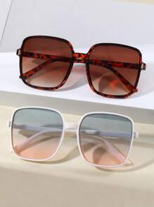 2pcs/Set Fashion Casual Versatile Fashion Glasses