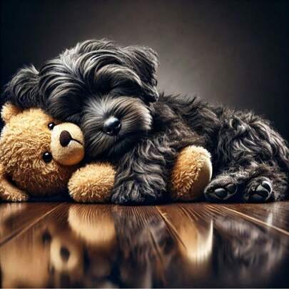 1pc 5D Diamond Painting Kit, Sleeping Puppy Pattern, [30*30cm/11.8*11.8in] Or [40*40cm/15.7*15.7in], Suitable For Adult Beginner DIY Mosaic Diamond Art, Full Drill Handcraft Diamond Painting For Living Room, Bedroom, Office Wall Decor, Surprise Gift For Family And Friends