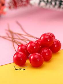 300pcs Lifelike Artificial Winterberry - New Year Red Berry Stems, Suitable For Holiday Decorations, Foam Berries Assorted, Ideal For Wreath, Wedding, Christmas Tree, Home & Office Decor, Versatile Holiday Tabletop Decor, Durable Metal Stems (Bendable), Great For Harvest, Winter, Christmas, New Year, Valentine's Day - Multicolor - View 11