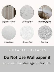 1 pieza de papel tapiz con estampado de líneas con forma de hoja, de quita y pon, duradero, adecuado para habitaciones infantiles, jardines de infancia, estudios, salas de estar y otros espacios interiores para cubrir defectos de la pared y embellecer puertas de gabinetes, mesas y sillas, disponible en 3 tamaños: 17.71x78.74 pulgadas, 17.71x118.11 pulgadas, 17.71x196.85 pulgadas - Multicolor - Ver 12