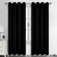 1 件或 2 件遮光窗帘，顶部环眼，卧室/客厅/阳台门隔热短窗帘，流行隐私窗帘，多种尺寸的简约遮光窗帘，秋季装饰，秋季装饰，房间装饰