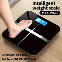 Multi-Function Smart Body Fat And Weight Scale, Bathroom Digital Scale With Tempered Glass Wide Platform, Precise & , Large Digits, Easy-Read Electronic Scale, LCD Display, 390lbs Capacity Bathroom Weight Scale, Connects To Mobile Devices To Receive Real-Time Data, Suitable For Home, Fitness, Outdoor - Pink - View 9