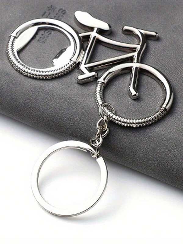 1 chaveiro retrô de metal em formato de bicicleta com abridor de garrafas embutido - presente para entusiastas de bicicleta, presente para festa de aniversário de casamento, sem necessidade de bateria, material metálico durável, acessório exclusivo para chaveiro de bicicleta com design de Natal