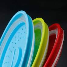 Cubierta plegable para salpicaduras de microondas, herramientas de cocina, cubierta de mantenimiento fresco, a prueba de aceite, tapa de cocina a prueba de salpicaduras - Gris - Ver 4