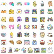50Pcs Meme Stickers Cartoon Stickers Dessert Stickers Cute Stickers Kawaii Stickers Graffiti Stickers Food Stickers Animal Stickers Vinyl Waterproof For Laptop Phone Car Skateboard Water Bottles Scrapbooking Computer Journaling, School Supplies,Back To School