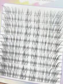 80pcs Soft Light Curved Fake Eyelashes For Baby, Transparent & Natural Fluffy Look Eyelash Extension Lash Clusters, Eyelash Clusters, Individual Eyelashes, Lashes, Fake Lashes - C - View 5