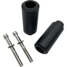 FCV 1pair Of CBR No Cut Frame Slider Crash Protector Fits For 1999-2006 CBR600 F4 F4i (Black)