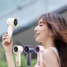 Handheld High-Speed Fan Mini Portable Air Conditioner With Six Fans And 199 Levels Of Infinite Adjustment-Pink - 手持 - 查看 7
