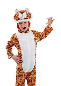 Morph Costumes Fun Shack Kids Tiger Costume - Animal Fancy Dress For Boys & Girls - Perfect For Parties, World Book Day, And Jungle Adventures
